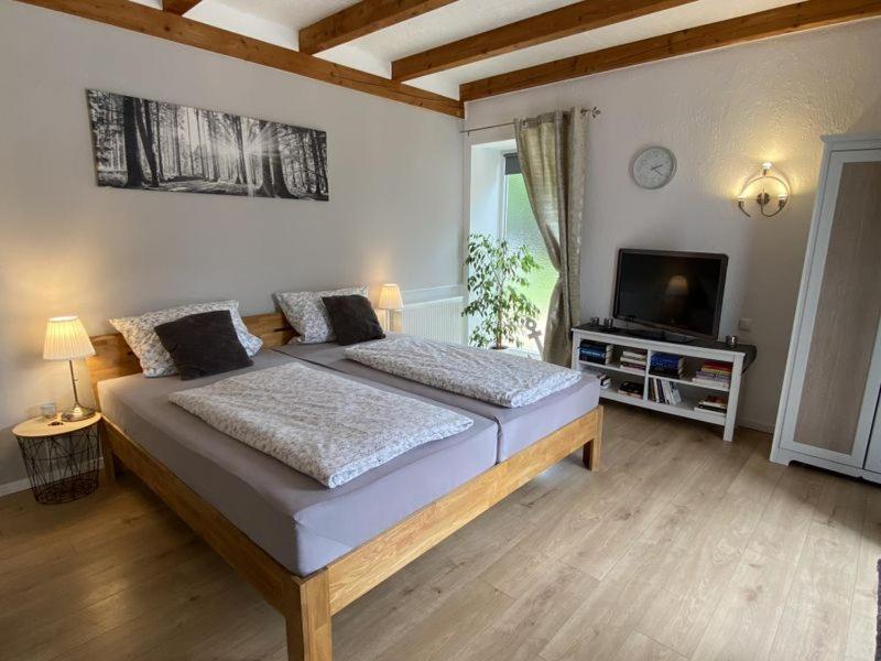 Großes Doppelzimmer mit eigenem Bad und Kühlschrank, frisch saniert Friedrichskoog Exterior foto
