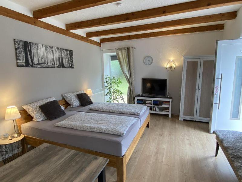 Großes Doppelzimmer mit eigenem Bad und Kühlschrank, frisch saniert Friedrichskoog Exterior foto